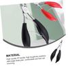 ETHZZLE Practical Stainless Steel Nail Clipper with Plastic Handle Eagle Beak Dead Skin Plier Double Spring Precision Grooming Tool for Home and Salon Use Portable Black Design view 3