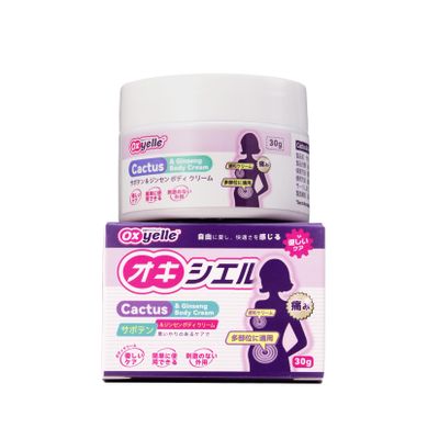 Oxyelle Body Cream, Cactus & Ginseng Moisturizing Cream for Women, 1.06 Oz, 1 Pack