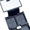 FashionCha Empty Eyeshadow Palette Makeup Palettes 10 Grids Travel Triple Folding Crafts Eyeshadow Case Organizer for Highlights view 2