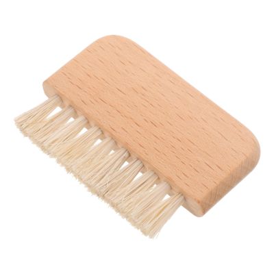 ETHZZLE Portable Wooden Handle Nail Brush for Fingernails and Toes Gentle Nail Scrub Brush with Stable Grip Dirt and Dust Removal Suitable for Home and Salon Use
