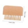 ETHZZLE Portable Wooden Handle Nail Brush for Fingernails and Toes Gentle Nail Scrub Brush with Stable Grip Dirt and Dust Removal Suitable for Home and Salon Use view 2