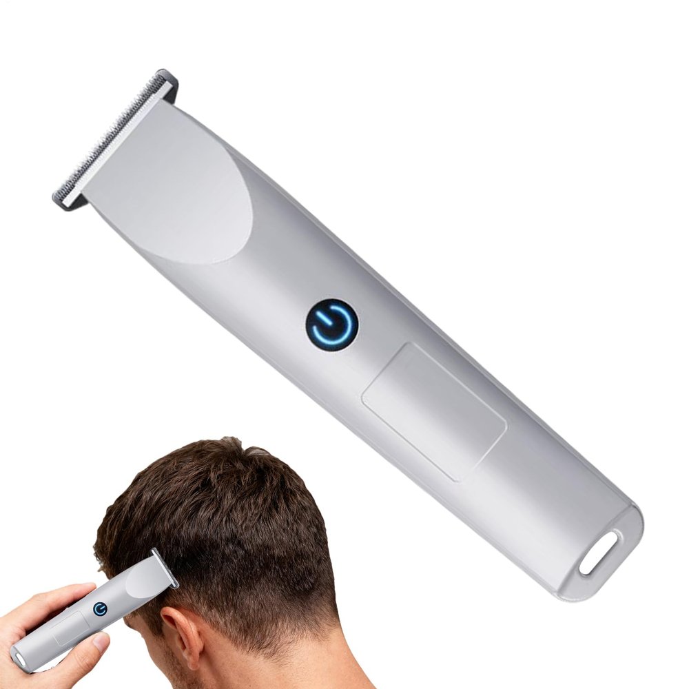 Men Electric Shaver - 6.14 Inches Waterproof Trimmer for Face Beard, Rechargeable Shaving Device with Precision Blades and Ergonomic Design, Grooming Tool for Facial Hair Eyebrow Barber Home Travel