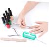 ETHZZLE 4 pcs Nail Cleaning Brushes for Fingernails and Toenails Portable Small Nail Scrub Brush for Manicure Pedicure Delicate Design Safe for Care Lightweight and Easy to Carry view 4