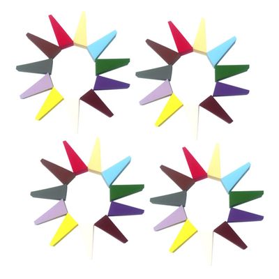 COOLHIYA 50Pcs Triangular Makeup Sponge Wedges Wet Dry Dual-use Cosmetic Applicator Puff Soft Elastic Beauty Sponges for Powder and Liquid Foundation Multi-color