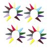 COOLHIYA 50Pcs Triangular Makeup Sponge Wedges Wet Dry Dual-use Cosmetic Applicator Puff Soft Elastic Beauty Sponges for Powder and Liquid Foundation Multi-color view 1