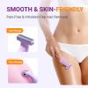 UNIMIKO Bikini Trimmer for Women, 3-in-1 Painless Womens Electric Razors & Pubic Hair Trimmer, Waterproof Womens Shaver with Ceramic Blades, USB Rechargeable Lady Groomer for Legs Underarm Face,Pink view 2
