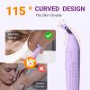 UNIMIKO Bikini Trimmer for Women, 3-in-1 Painless Womens Electric Razors & Pubic Hair Trimmer, Waterproof Womens Shaver with Ceramic Blades, USB Rechargeable Lady Groomer for Legs Underarm Face,Pink view 3