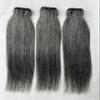 10 12 14 Inch Salt and Pepper Bundles Human Hair Natural Grey Straight Bundles Human Hair 100% Unprocessed 12A Grade Brazilian Virgin Hair for Black Women view 1