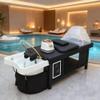CHEEMHOM Head Spa Equipment Shampoo Bed, with Steamer & Water Circulation System Massage Table for Barbershop, Salon Station, Massage Parlor view 4