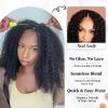 Urbeauty V Part Burmese Curly Wig for Black Women, Glueless Protein Silk Synthetic Upgraded U Part Wigs Soft Natural Human Hair Feel, Lightweight Beginner Friendly Upart, Daily Wear/Time-Saving Vpart view 4