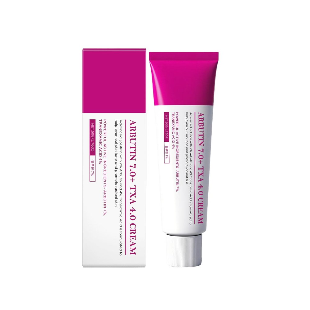 Arbutin 7% + Tranexamic Acid 4% Cream, Face Cream for Dark Spots, Freckle, Blemishes, Pigmentation, Skin Care for Hyperpigmentation Treatment, 50g