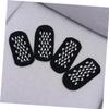 COOLHIYA 4pcs Foot Gel Socks with Non-Slip Dots for Moisturizing and Skin Care Black Spa Socks for Dry Feet and Long Standing view 4