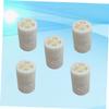 COOLHIYA 5Pcs Natural Loofah Sponge Body Scrubber White Bath Exfoliating Sponges for Deep Cleansing and Care Multipurpose Natural Scrubber for Bathing and Household Cleaning view 2