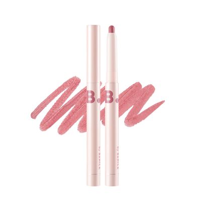 BANILA CO Smudging Lip Pencil | Soft Matte Lip Crayon for Natural & Overlined Lips | Creamy Texture & Long-Lasting Color with Blurring Effect (0.8g / 0.02 oz), PK02 Pink Chou