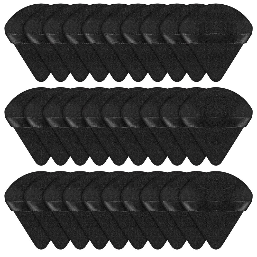 30 PCS Powder Puff Face Soft Triangle Makeup Puff Makeup Powder Puff for Face Exquisite Part, Makeup Sponge for Setting Powders Eye Shadow, Beauty Makeups Tools