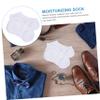 ETHZZLE Moisturizing Treatment Socks for Feet Unisex Foot Care Sock Preserve Moisture Elastic for Dry Cracked Skin Callus Softener Comfortable White XL view 3