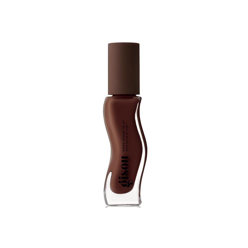 Gisou Honey Infused Hydrating Lip Oil, Nourishing Lip Moisturizer for Dry Lips (Milky Mocha)
