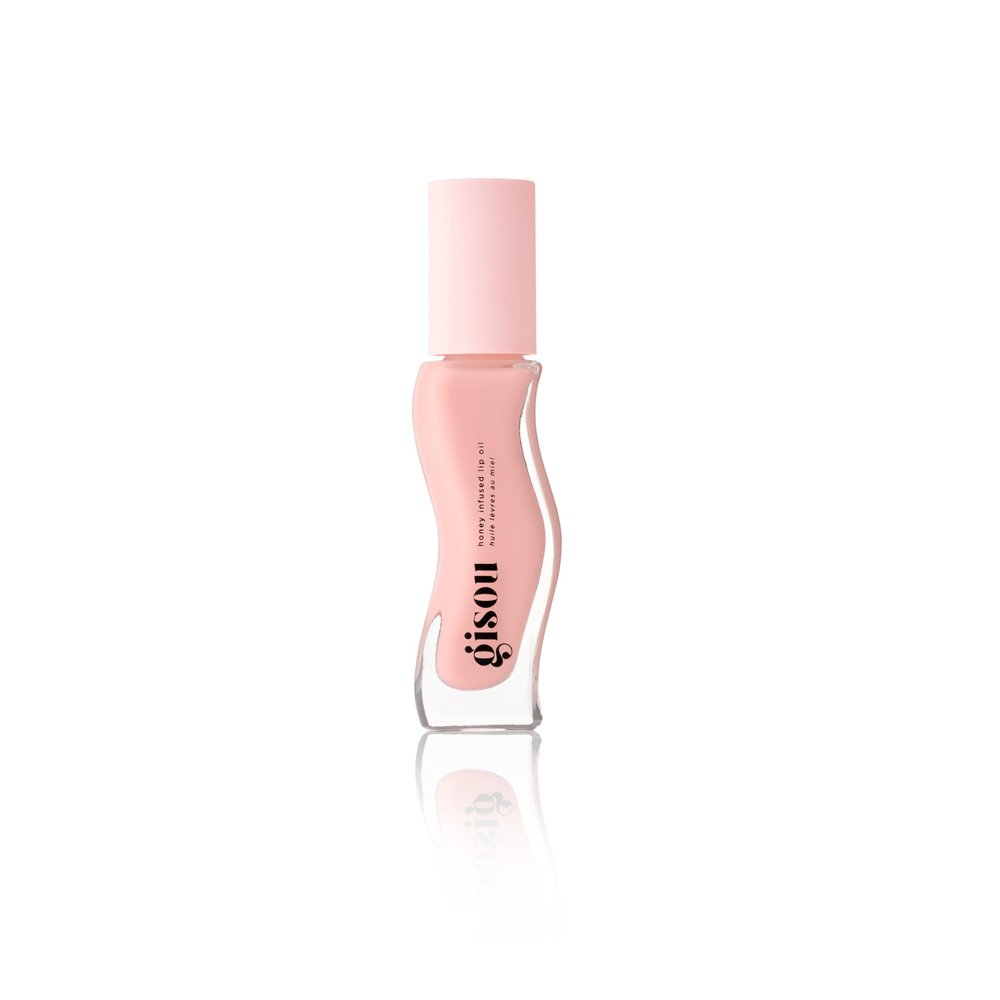 Gisou Honey Infused Hydrating Lip Oil, Nourishing Lip Moisturizer for Dry Lips (Vanilla Glaze)