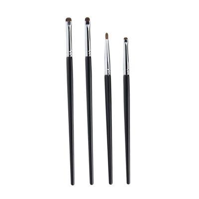 ETHZZLE 4pcs Eyeliner Brush Set Fine Precision Eye Makeup Tool with Soft Horse Hair for Delicate Blending and Portable Use Suitable for Women and Makeup Enthusiasts