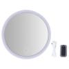 30x Magnifying Makeup Mirror, Multiple Lighting Modes Portable Lighted Vanity Mirror with Light and Suction Cup for Bathroom, Bedroom (White) view 1