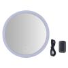 30x Magnifying Makeup Mirror, Multiple Lighting Modes Portable Lighted Vanity Mirror with Light and Suction Cup for Bathroom, Bedroom (Black) view 1
