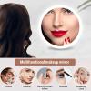 30x Magnifying Makeup Mirror, Multiple Lighting Modes Portable Lighted Vanity Mirror with Light and Suction Cup for Bathroom, Bedroom (Black) view 4