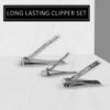 3 Pack Nail Cutter Set | Fingernail Clipper Set with Precision Steel Blades | Nail Clipper, Toenail Clipper, and Slanted Trimmer view 4