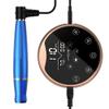 LKHKLO Tattoo Machine Pen P90 Mirror Panel Microblading Coil Spinning Pen for Eyebrows and Lips Permanent Makeup Tattoo Artist Small Tattoo,Blue view 1
