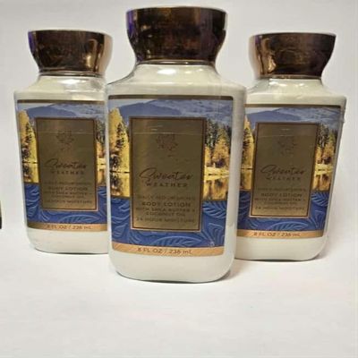 3 Sweater Weather Daily Nourishing Bath & Body Super Smooth Body Lotion 8 OZ