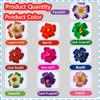 Bohemian Style Hibiscus Hair Clips Hawaiian Plumeria Hair Clips - 50-Pcs Realistic Foam Petals, Mixed Vibrant Colors, Perfect for Summer Vacation Beach Parties view 3