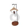 Qtueop Nail Art Display Stand Manicure Tool Professional Nice Gifts Tabletop Fashionable Nail Accessories Placement for Salon Home, light brown hanger view 1