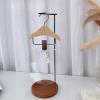 Qtueop Nail Art Display Stand Manicure Tool Professional Nice Gifts Tabletop Fashionable Nail Accessories Placement for Salon Home, light brown hanger view 2