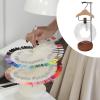Qtueop Nail Art Display Stand Manicure Tool Professional Nice Gifts Tabletop Fashionable Nail Accessories Placement for Salon Home, light brown hanger view 3