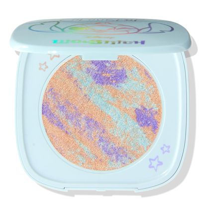 Colourpop x Stitch Ohana Super Shock Powder Highlighter - Limited Edition Tie-Dye Highlighter Makeup for a Luminous Glow - Weightless, Blendable & Buildable - Vegan & Cruelty-Free (0.14 oz)