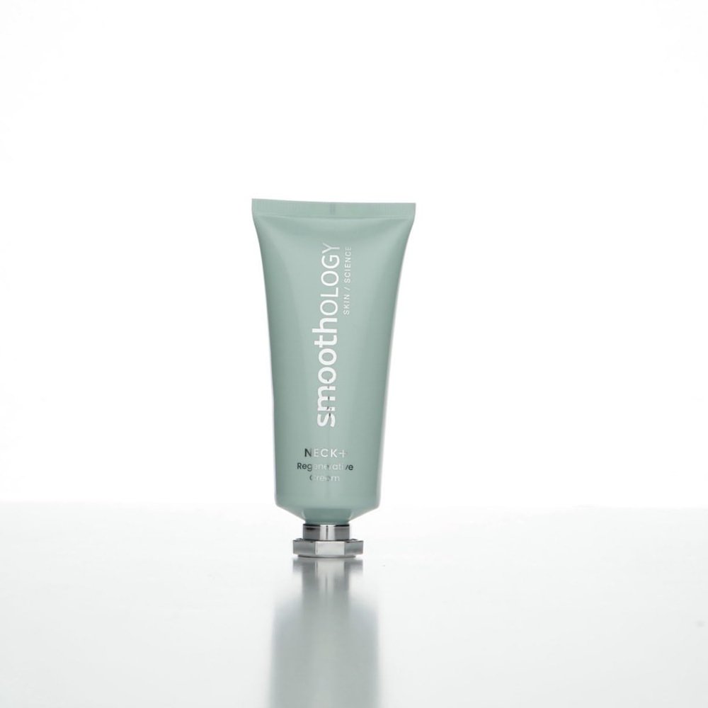 Smoothology NECK+ Regenerative Cream, Collagen Boosting Neck Cream, Firms,Tightens, Lifts, with Peptides & Growth Factor Complex, Gentle on Skin,Clinically Tested, 0.5 fl oz (Travel Size)