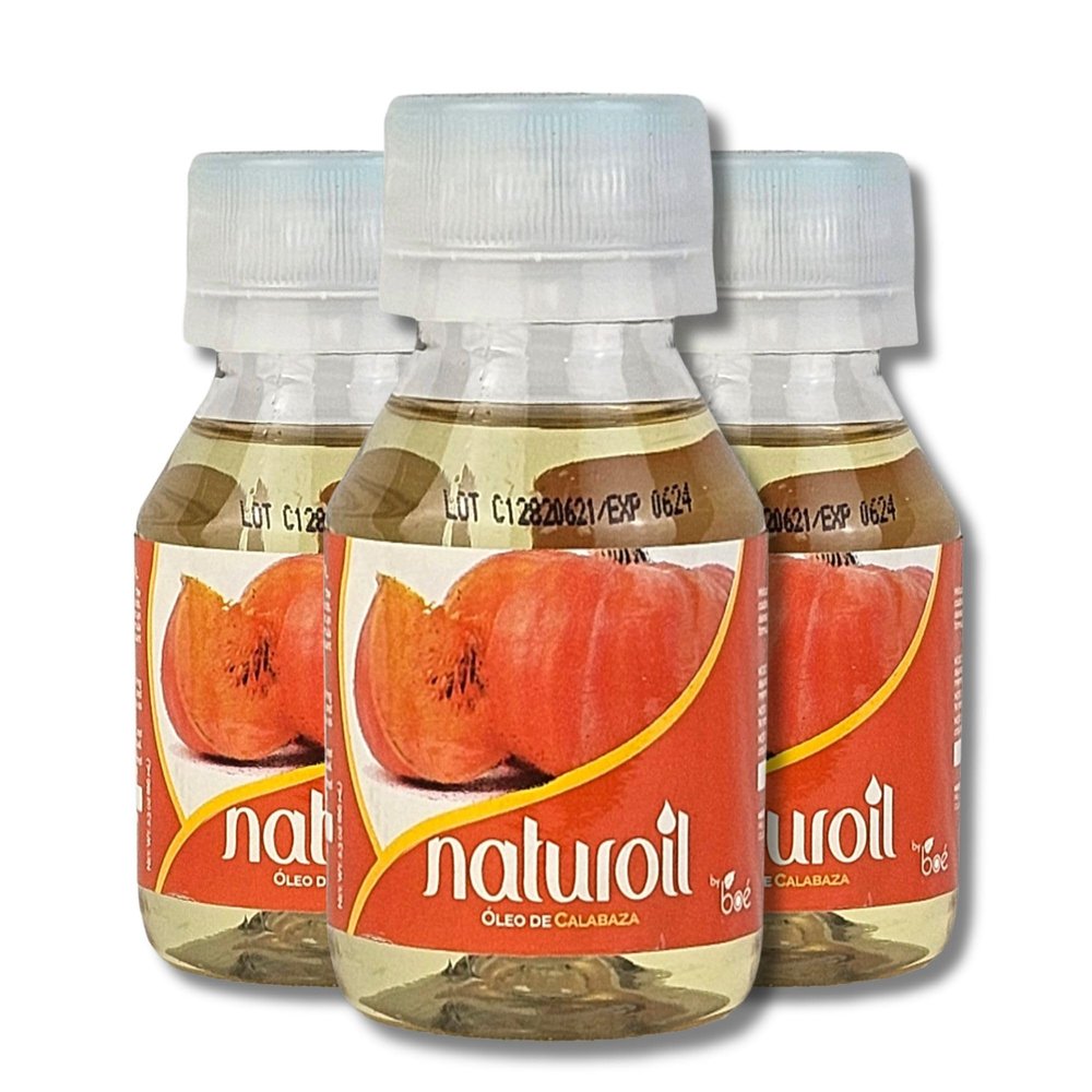 BO COSMETICS Naturoil Pumpkin Oil for Hair, Skin & Nails 2 oz Rich in Fatty Acids, Vitamin E & Iron Non-Greasy Formula Deep Nourishment & Fast Absorption Multipurpose Oil (Pack of 3)