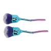2pcs Nail Dust Brush, Nail Powder Brush with Handle, Soft Nylon for Makeup Powder Blusher, ABS Material, Ergonomic for Nail Art and Cosmetic Use view 2