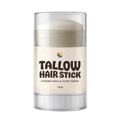 Earth Wave All Natural Wax Hair Stick, Strong Hold, Sleek Finish, Tames Flyaways, Styling Stick for All Hair Types, Organic Ingredients - Zero Toxins - American Made - 1.7oz