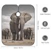 African Elephant Barber Cape for Adult Hair Cutting Cape with Adjustable Snap Closure, Durable Haircut Capes for Salon & Home Use view 2