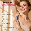 Bikini Trimmer for Women Pubic Hair: 2 in 1 Electric Razors for Women - IPX7 Waterproof Lady Shaver for Travel & Home Use (Blue-Gold) view 2