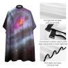 Colorful Galaxy Barber Cape for Adult Hair Cutting Cape with Adjustable Snap Closure, Durable Haircut Capes for Salon & Home Use view 4