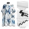A Set of Blue Bows Barber Cape for Adult Hair Cutting Cape with Adjustable Snap Closure, Durable Haircut Capes for Salon & Home Use view 4