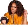 wigs Brown Human Hair Wigs Kinky Curly Lace Front Wigs Human Hair Brazilian Transparent Wear&Go Glueless Lace Closure Wig Bob hairpiece(250 Density,360 FULL LACE WIG_20INCHES) view 2