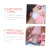 COOLHIYA Reusable Silicone Ice Face Roller for Facial Massage and Beauty Lifting and Tightening Skin Reduces Puffiness and Fine Lines Portable Nordic Pink Face Massage Tool for Home and view 4