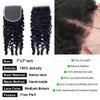 3c4a Burmese Curly 7 By 7 Deep Parting Lace Colsure Human Hair Only 14inch Spiral Curly Hair Ends Pre Plucked Bleached Knot view 4