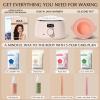 KOTAMU Waxing Kit for Women & Men, Wax Warmer for Hair Removal, Digital Wax Kit with Silicone PotIdeal for Face Eyebrow Arm Legs Armpit &Sensitive Skin, Pink Waxing Machine for Home Salon Use view 3