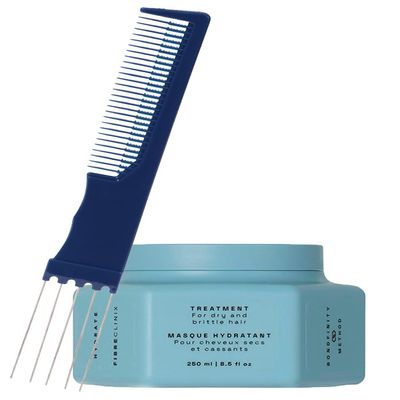 Fibre Clinix Hydrate Treatment 8.5 oz with Dual Purpose Comb  Deep Moisturizing & Repairing Hair Treatment for Dry, Damaged, and Frizzy Hair