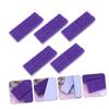 LALADEFIEE 5Pcs Double-Sided PU Pumice Stone Callus Remover Foot Care Scrubber for Dead Skin Exfoliation Ergonomic Design for Smooth Feet for High-Heel Wearers and Long Standing Use Purple view 3