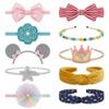 Etetevntt 10 Pack Baby Headbands Hairbands Hair Bow Elastics Handmade Hair Accessories for Baby Girls Newborn Infant Toddlers Kids(Random style color) view 2