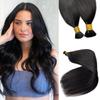 I Tip Hair Extensions Real Human Hair, 14 Inch 50G, Natural Black I Tip Extensions Human Hair Silky Straight Keratin Tip Hair Extension Cold Fusion I Tip Bundles 100 Strands Per Pack view 1